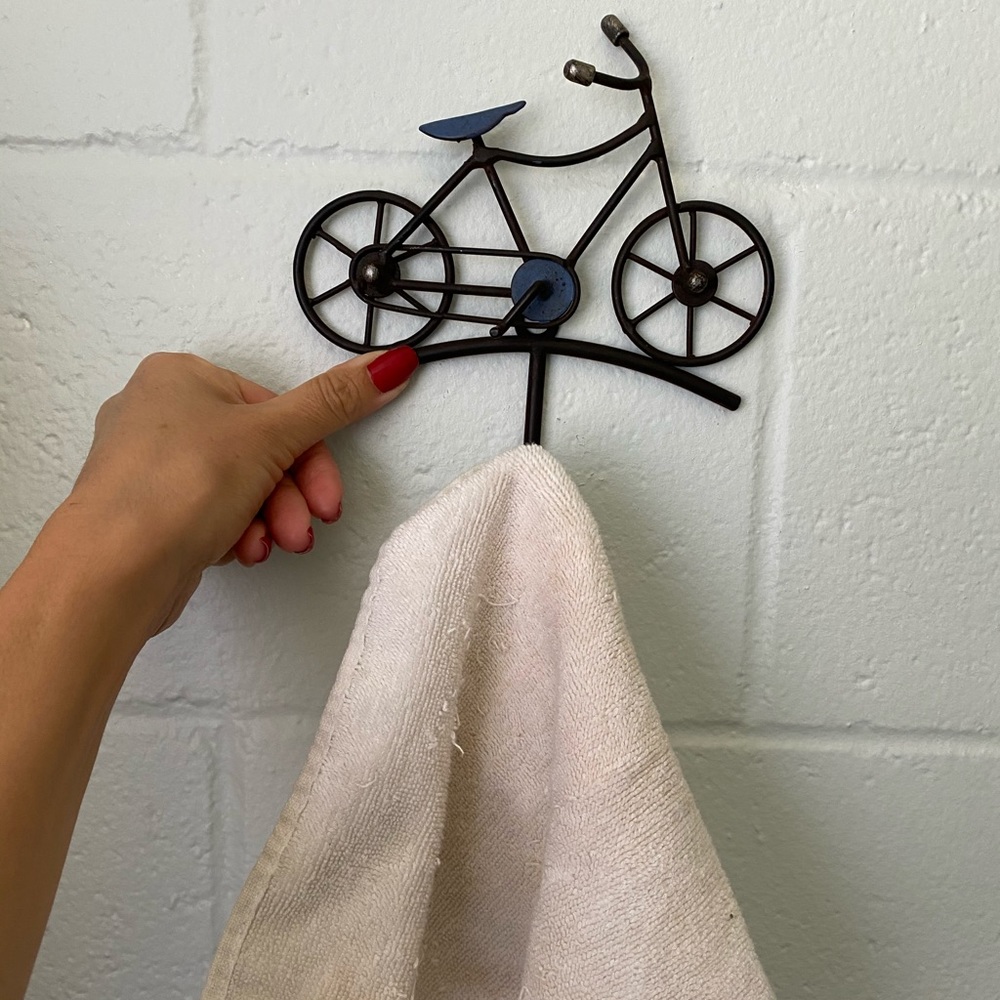 Mountable hook - mini bicycle shape